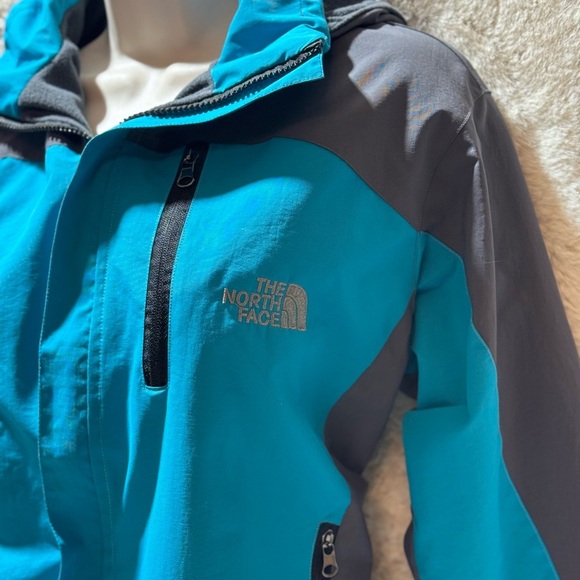 THE NORTH FACE  Womens SUMMIT HYBRID HOODIE Y2K Vintage Large Fleece Fully Lined - Picture 3 of 15